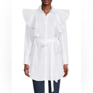 Ted Baker Sarelia Exaggerated Frill Shirt, Ted Size “3” (approx  size 8)